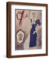 L'Officiel, July 1942 - Nina Ricci, Van Cleef et Arpels-Lbenigni-Framed Art Print