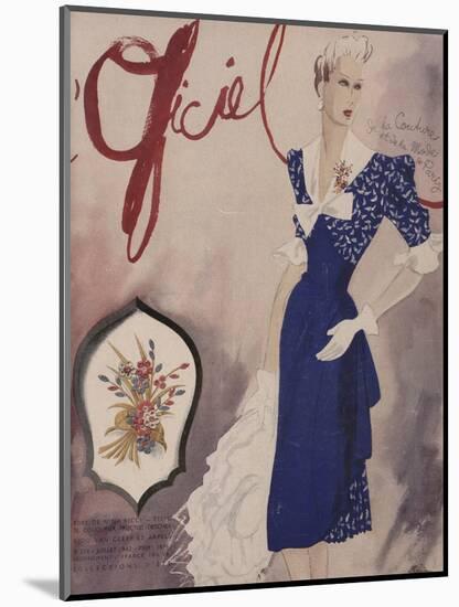 L'Officiel, July 1942 - Nina Ricci, Van Cleef et Arpels-Lbenigni-Mounted Art Print