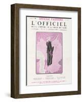 L'Officiel, June 1925 - Fleur Étrange-Drecoll-Framed Art Print