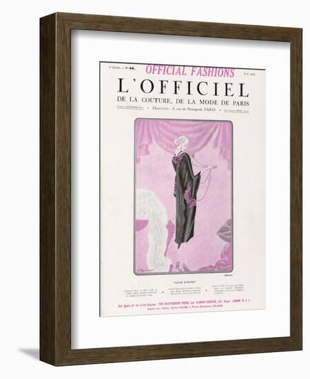 L'Officiel, June 1925 - Fleur Étrange-Drecoll-Framed Art Print