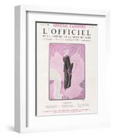 L'Officiel, June 1925 - Fleur Étrange-Drecoll-Framed Art Print