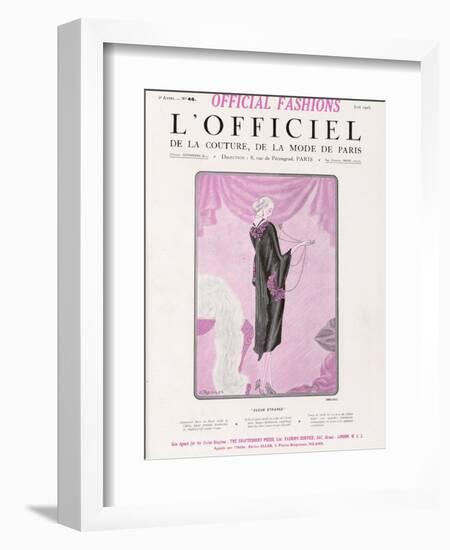 L'Officiel, June 1925 - Fleur Étrange-Drecoll-Framed Art Print