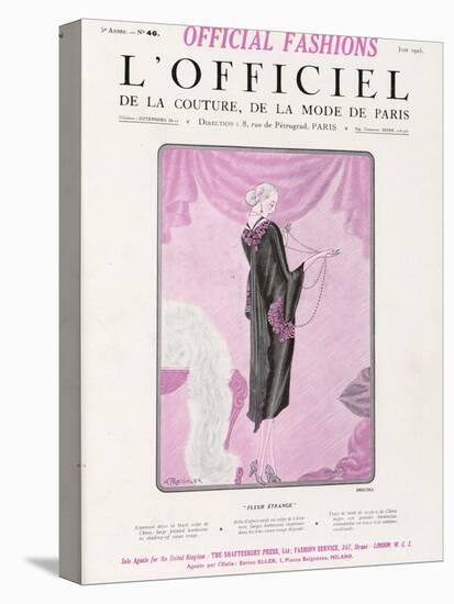 L'Officiel, June 1925 - Fleur Étrange-Drecoll-Stretched Canvas