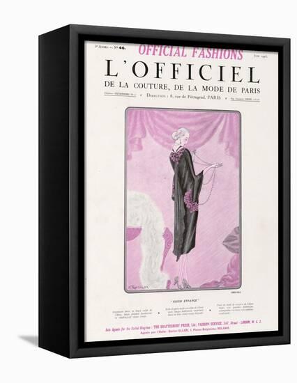 L'Officiel, June 1925 - Fleur Étrange-Drecoll-Framed Stretched Canvas