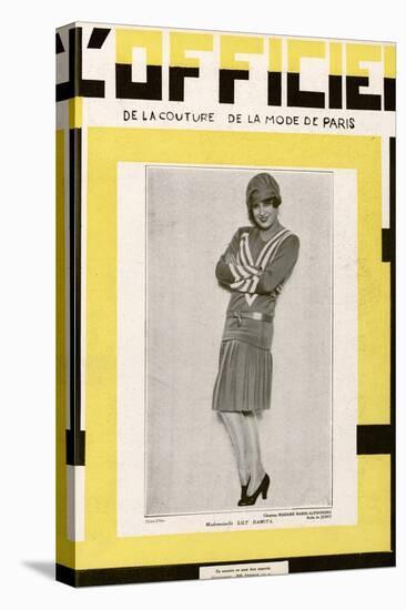 L'Officiel, June 1928 - Mlle Lily Damita-Madame D'Ora-Stretched Canvas