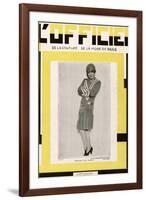 L'Officiel, June 1928 - Mlle Lily Damita-Madame D'Ora-Framed Art Print