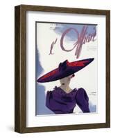 L'Officiel, June 1936 - Le Monnier-Lbenigni-Framed Art Print