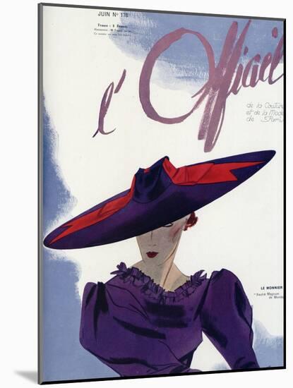 L'Officiel, June 1936 - Le Monnier-Lbenigni-Mounted Art Print