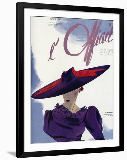 L'Officiel, June 1936 - Le Monnier-Lbenigni-Framed Art Print