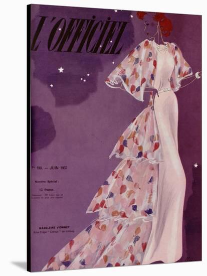 L'Officiel, June 1937 - Madeleine Vionnet-Lbenigni-Stretched Canvas