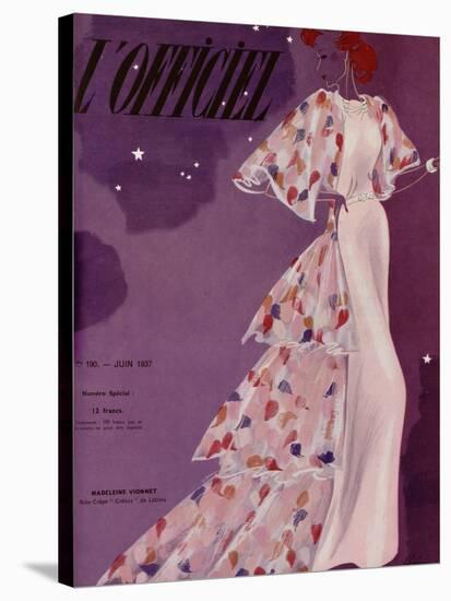 L'Officiel, June 1937 - Madeleine Vionnet-Lbenigni-Stretched Canvas