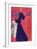 L'Officiel, June 1938 - Madeleine Vionn-Lbenigni-Framed Art Print