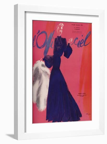 L'Officiel, June 1938 - Madeleine Vionn-Lbenigni-Framed Art Print