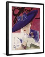 L'Officiel, June 1939 - Rose Valois-Lbenigni-Framed Art Print