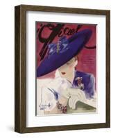 L'Officiel, June 1939 - Rose Valois-Lbenigni-Framed Art Print