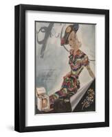 L'Officiel, June 1942 - Paquin, Bijoux de Mauboussin-Lbenigni-Framed Art Print