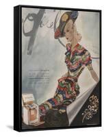 L'Officiel, June 1942 - Paquin, Bijoux de Mauboussin-Lbenigni-Framed Stretched Canvas