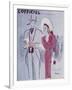 L'Officiel, June 1946 - Robe de L. Mendel-Benito-Framed Art Print