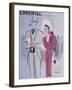 L'Officiel, June 1946 - Robe de L. Mendel-Benito-Framed Art Print