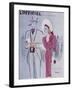 L'Officiel, June 1946 - Robe de L. Mendel-Benito-Framed Art Print