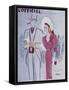 L'Officiel, June 1946 - Robe de L. Mendel-Benito-Framed Stretched Canvas