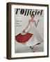 L'Officiel, June 1953 - Robe À Danser de Hubert de Givenchy en Shirting Empesé-Philippe Pottier-Framed Art Print