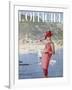 L'Officiel, June 1963 - Ensemble de Plage de Pierre Cardin en Toile Malouine de Ducharne-Arsac & Manoug-Framed Art Print