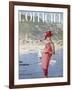 L'Officiel, June 1963 - Ensemble de Plage de Pierre Cardin en Toile Malouine de Ducharne-Arsac & Manoug-Framed Art Print