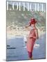 L'Officiel, June 1963 - Ensemble de Plage de Pierre Cardin en Toile Malouine de Ducharne-Arsac & Manoug-Mounted Art Print