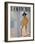 L'Officiel, June 1964 - Ensemble de Pierre Cardin en Toile Fibranne de Staron-Philippe Pottier-Framed Art Print