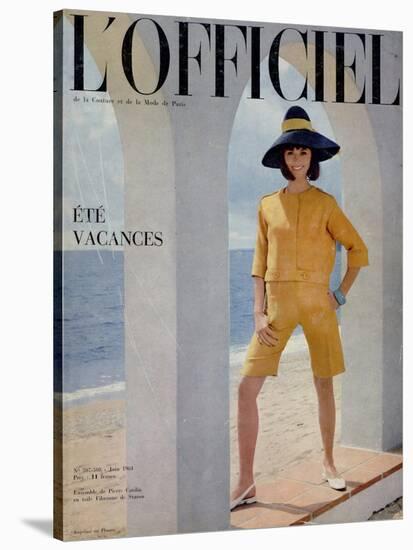 L'Officiel, June 1964 - Ensemble de Pierre Cardin en Toile Fibranne de Staron-Philippe Pottier-Stretched Canvas