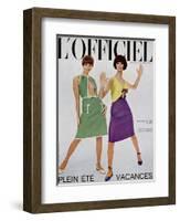 L'Officiel, June 1965 - Robes de Guy Laroche en Toile de Lin de Moreau-Walcott-Framed Art Print