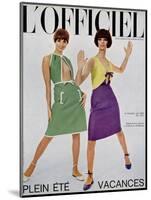 L'Officiel, June 1965 - Robes de Guy Laroche en Toile de Lin de Moreau-Walcott-Mounted Art Print