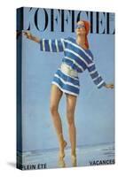 L'Officiel, June 1968 - Ensemble de Plage de Givenchy-Patrick Bertrand-Stretched Canvas