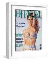 L'Officiel, June 1992 - Niki Taylor, Top Star, en Gianni Versace-Jonathan Lennard-Framed Art Print