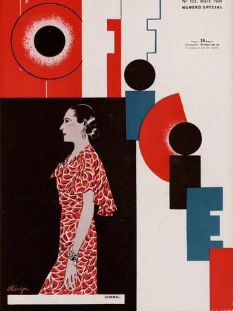 L'Officiel, March 1934 - Chanel' Prints - Lbengini & A.P. Covillot |  AllPosters.com