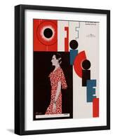 L'Officiel, March 1934 - Chanel-Lbengini & A.P. Covillot-Framed Art Print