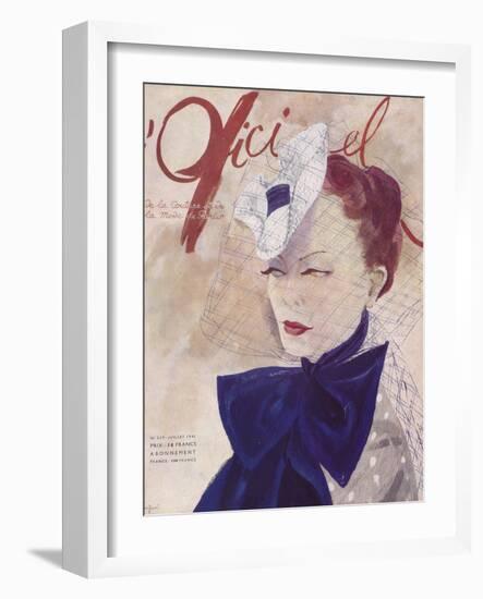 L'Officiel, March 1941 - Rose Valois-Lbenigni-Framed Art Print