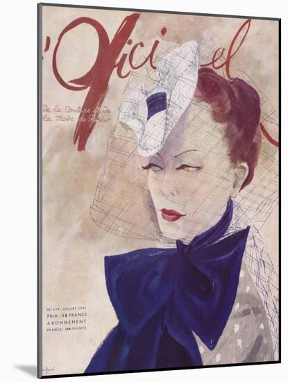 L'Officiel, March 1941 - Rose Valois-Lbenigni-Mounted Art Print