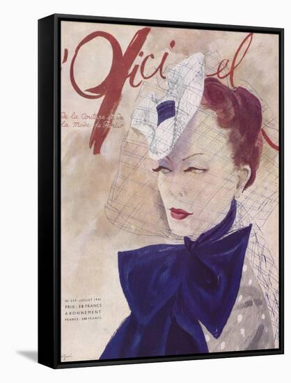 L'Officiel, March 1941 - Rose Valois-Lbenigni-Framed Stretched Canvas