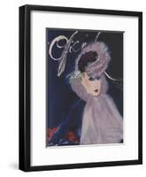 L'Officiel, March 1942 - Le Monnier-Lbenigni-Framed Art Print