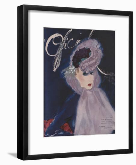 L'Officiel, March 1942 - Le Monnier-Lbenigni-Framed Art Print