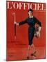 L'Officiel, March 1959 - Tailleur de Christian Dior en Lainage Matignon de Dormeuil-Arsac-Mounted Premium Giclee Print