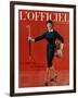 L'Officiel, March 1959 - Tailleur de Christian Dior en Lainage Matignon de Dormeuil-Arsac-Framed Art Print