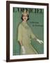 L'Officiel, March 1961 - Tailleur de Christian Dior en Tilfiz de Lesur-Roland de Vassal-Framed Art Print