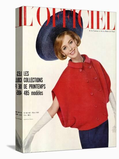 L'Officiel, March 1963 - Ensemble de Christian Dior-Philippe Pottier-Stretched Canvas