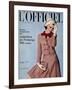 L'Officiel, March 1964 - Tailleur de Christian Dior-Guégan-Framed Art Print