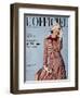 L'Officiel, March 1964 - Tailleur de Christian Dior-Guégan-Framed Art Print