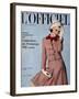 L'Officiel, March 1964 - Tailleur de Christian Dior-Guégan-Framed Art Print