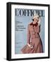 L'Officiel, March 1964 - Tailleur de Christian Dior-Guégan-Framed Art Print